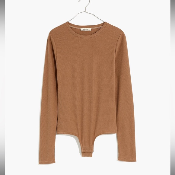 P34 Ribbed Crewneck Full-Coverage Bodysuit - Picture 2 of 4